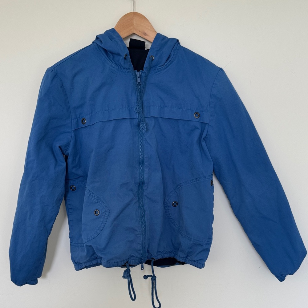 BDG Urban Outfitters Hooded Blue Anorak Jacket